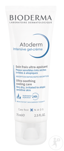Bioderma Atoderm Intensive Gel-Crème Peau Très Sèche Sensible Iritée À Atopique 75ml