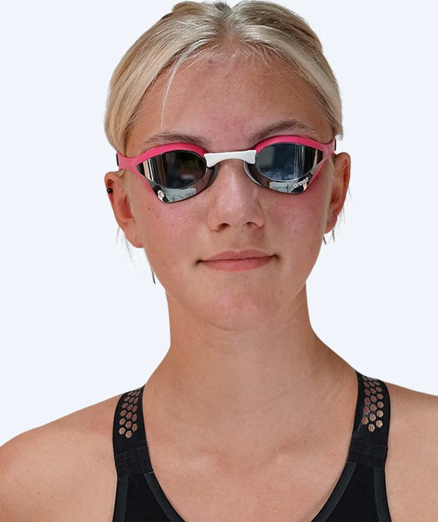 Arena Elite svømmebriller - Cobra Ultra SWIPE Mirror - Sort/sølv