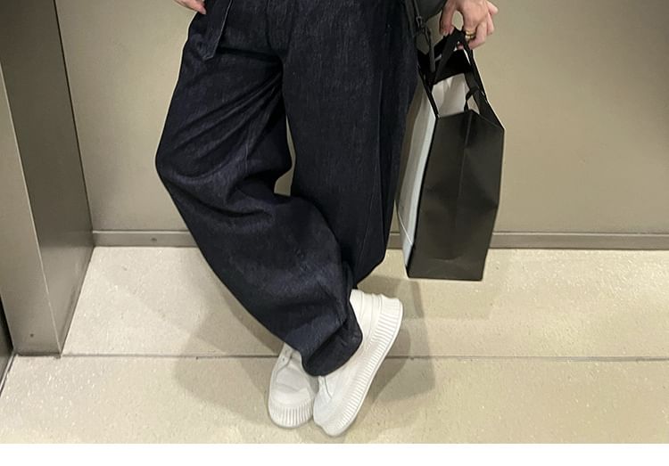 Omozando - Mid Rise Washed Loose Fit Jeans