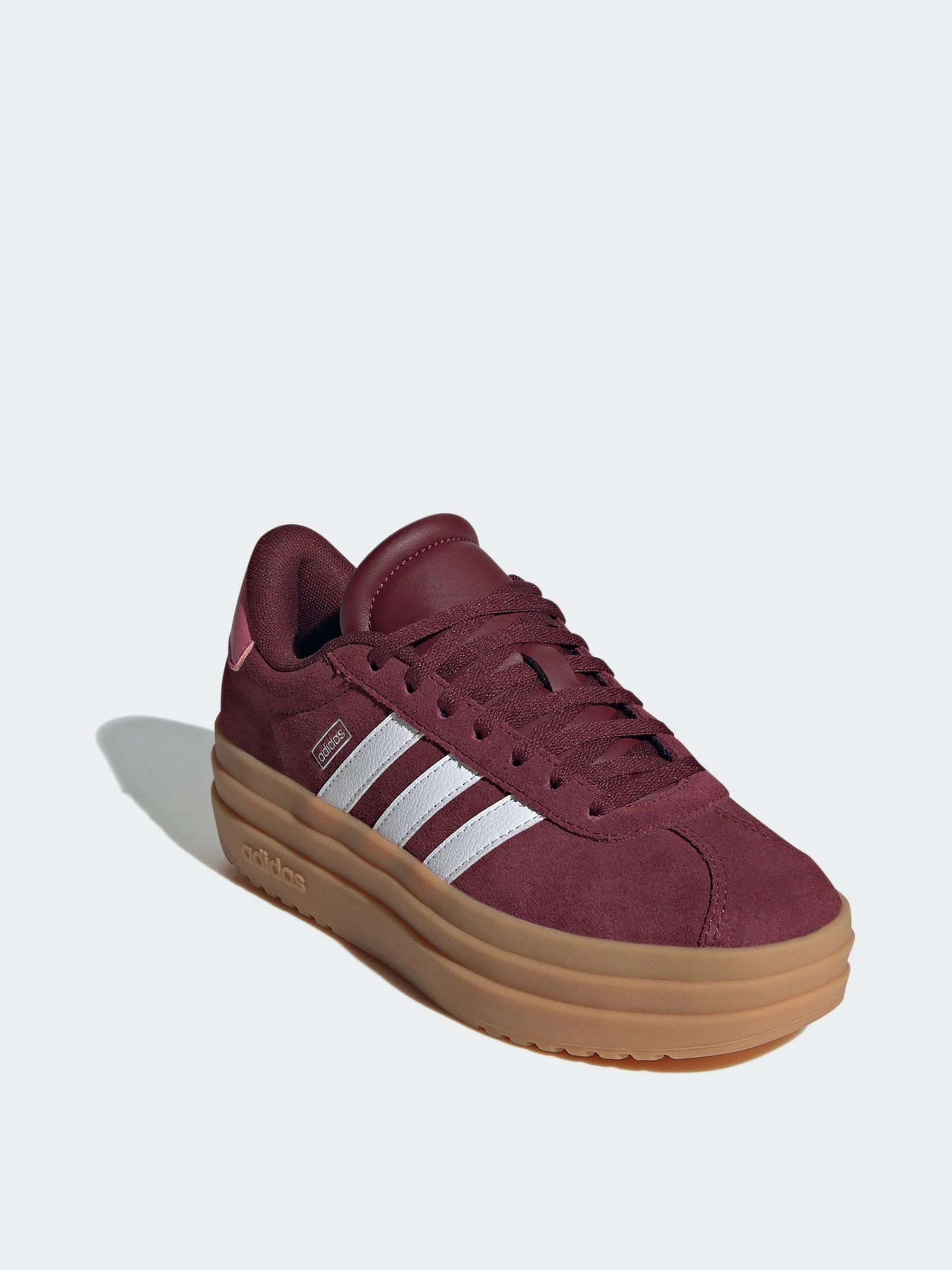 Bordeauxrood - adidas VL Court Bold Lace Junior Trainers