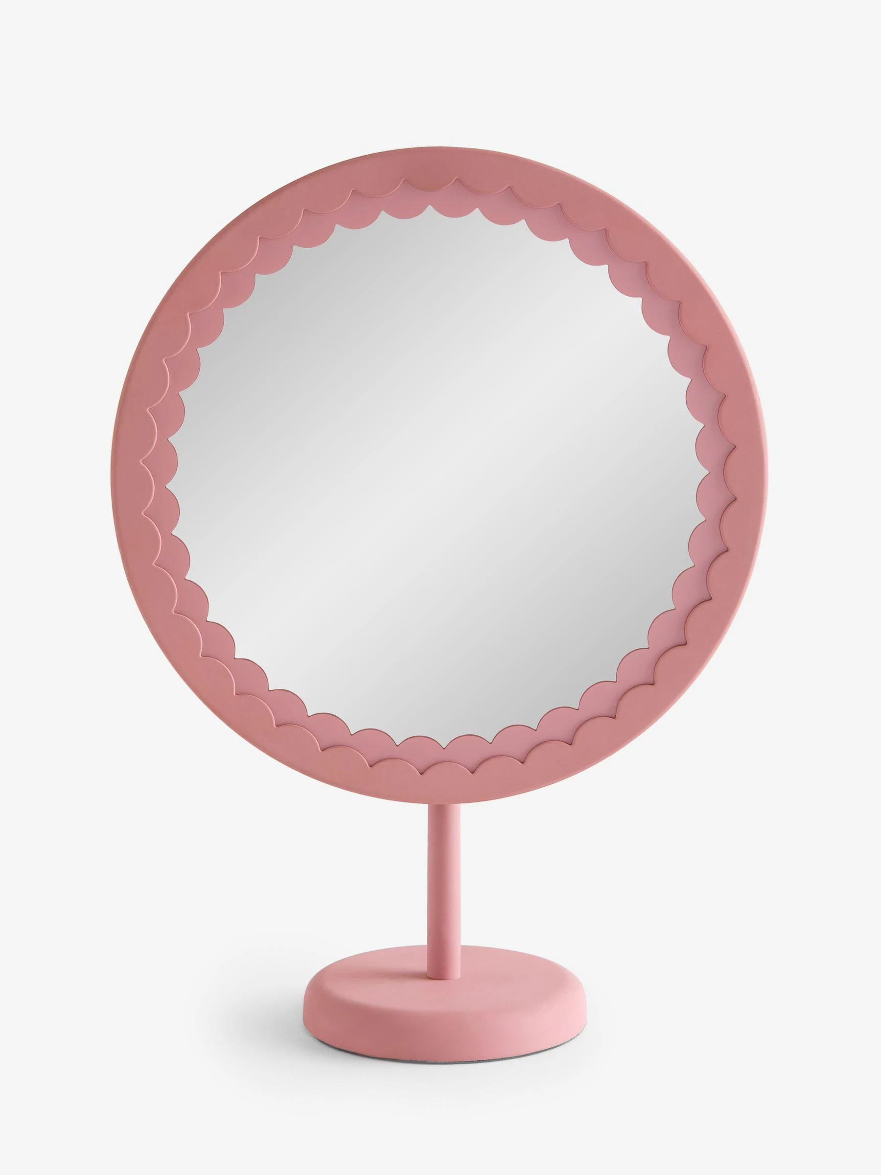 Scallop Round Dressing Table Mirror
