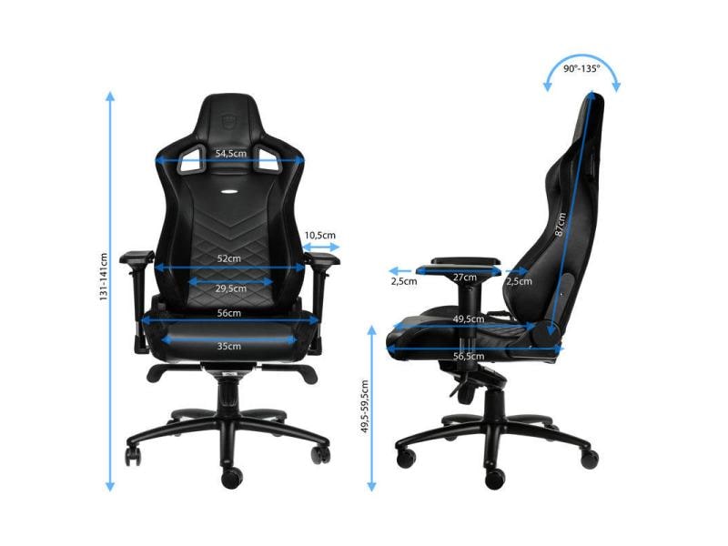 noblechairs Gaming-Stuhl EPIC Schwarz Besonders bequemer Computersessel, Mercedes-AMG Petronas Motorsport Edition