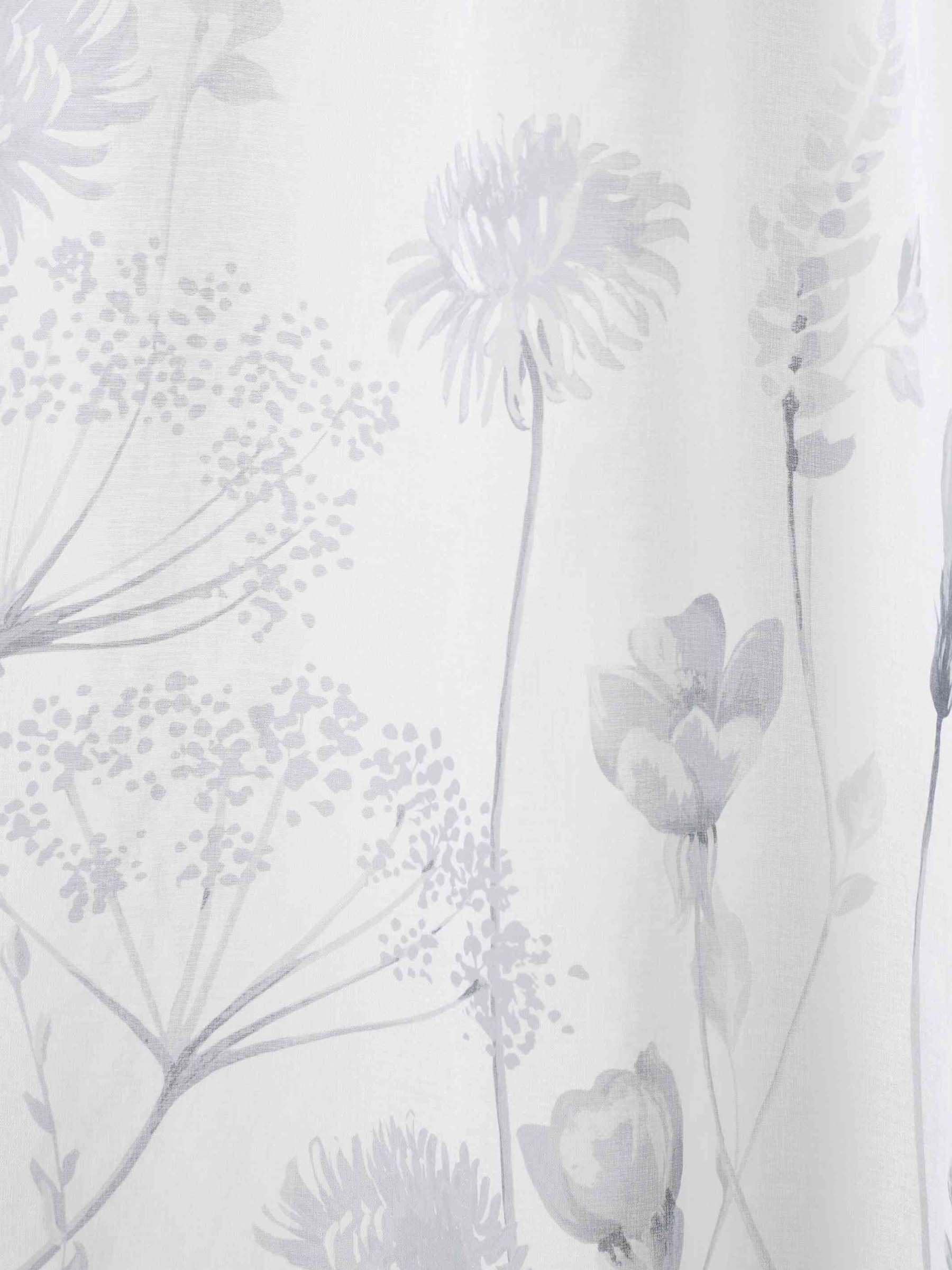 Catherine Lansfield - Doorzichtige sluiergordijnen met lieflijke weidebloemenprint en bovenaan een insteeksleuf