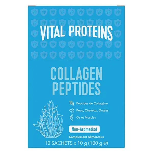 Vital Proteins Collagen Peptides Collagène Bovin en Poudre 10 sticks de 10g