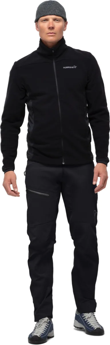 Norrøna Men's Falketind Flex1 Heavy Duty Pants Caviar/Zip Grey