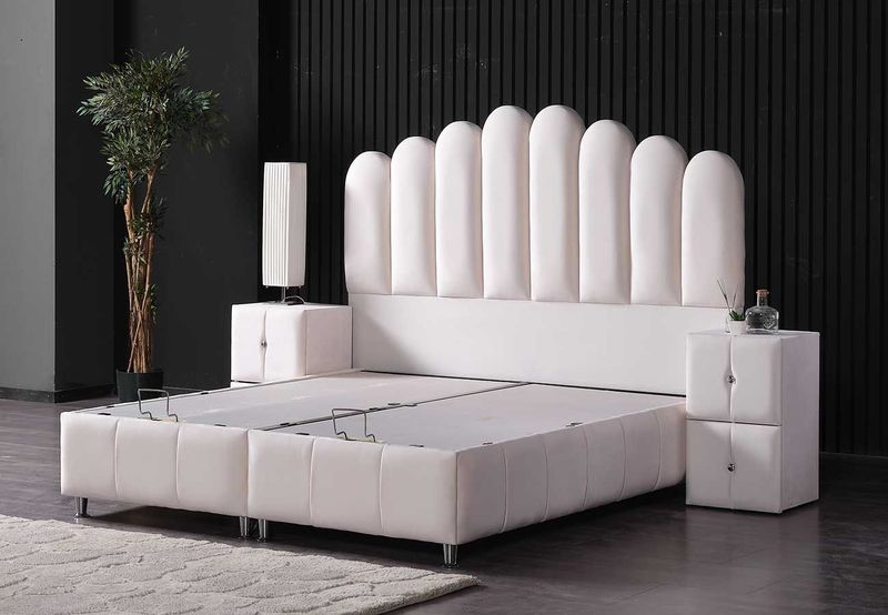 Loft - Boxspring - Velvet - 7-Zone Matras - Opbergruimte 1010 Liter