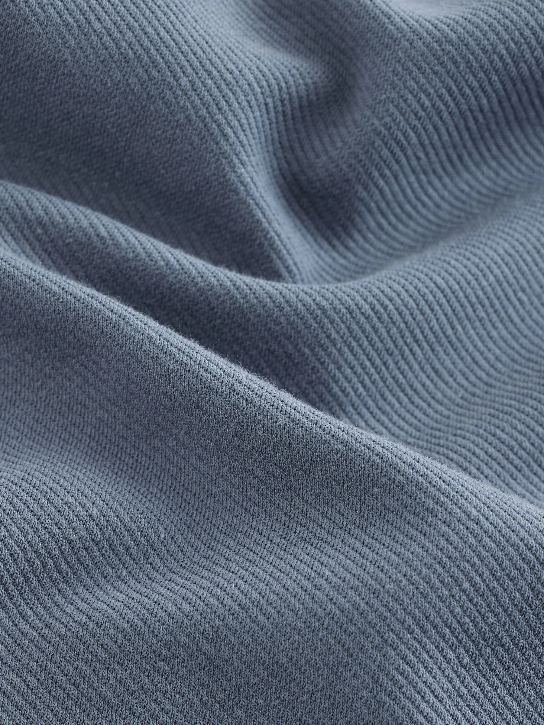 Blauw - Jersey keperstof Overshirt met drukknopen