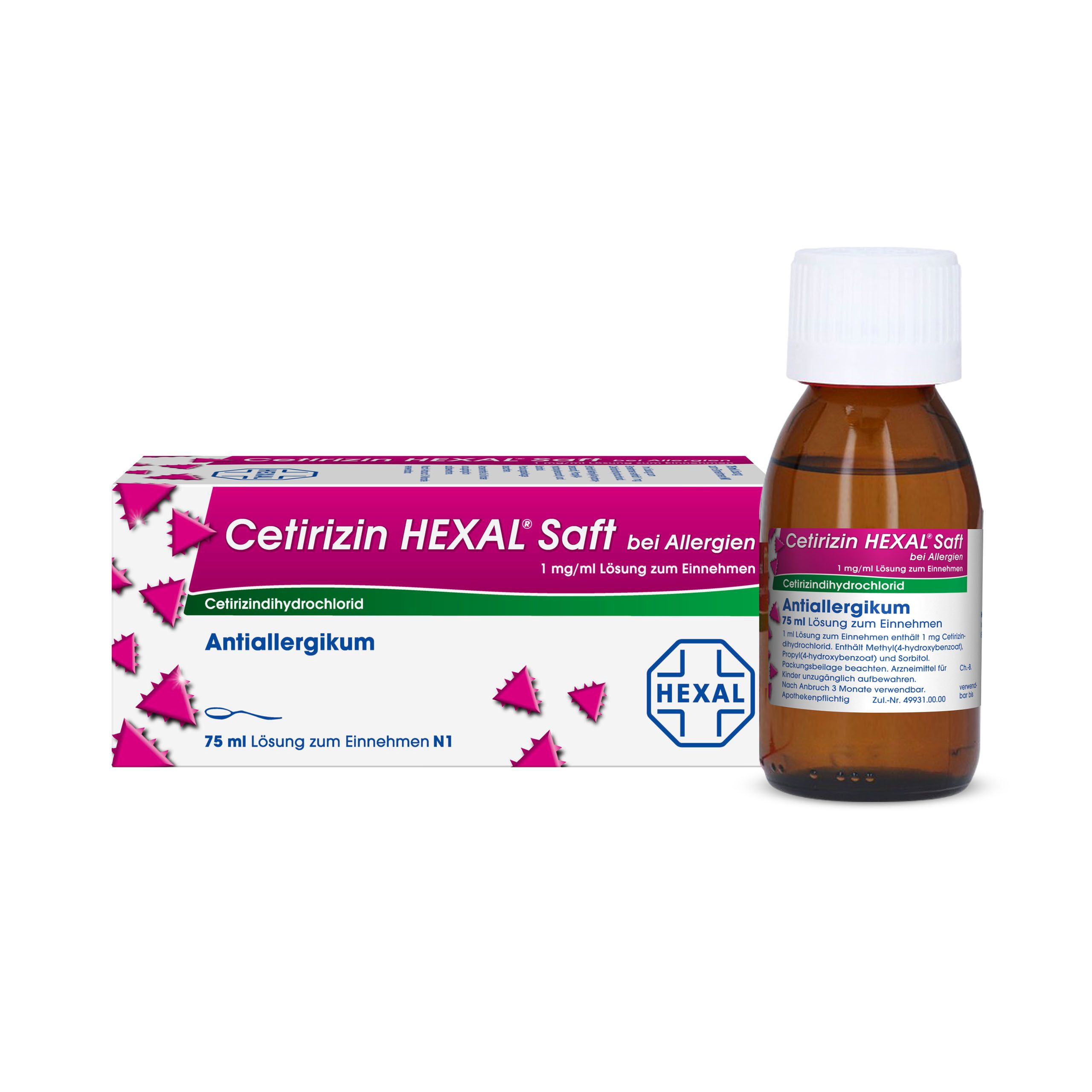 Cetirizin HEXAL® Saft bei Allergien 1 mg/ml