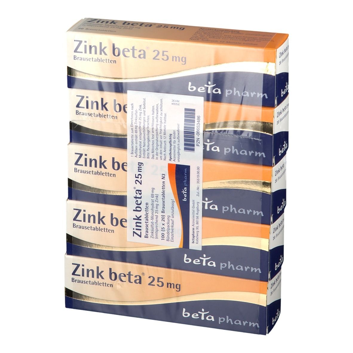 Zink beta® 25 Brausetabletten