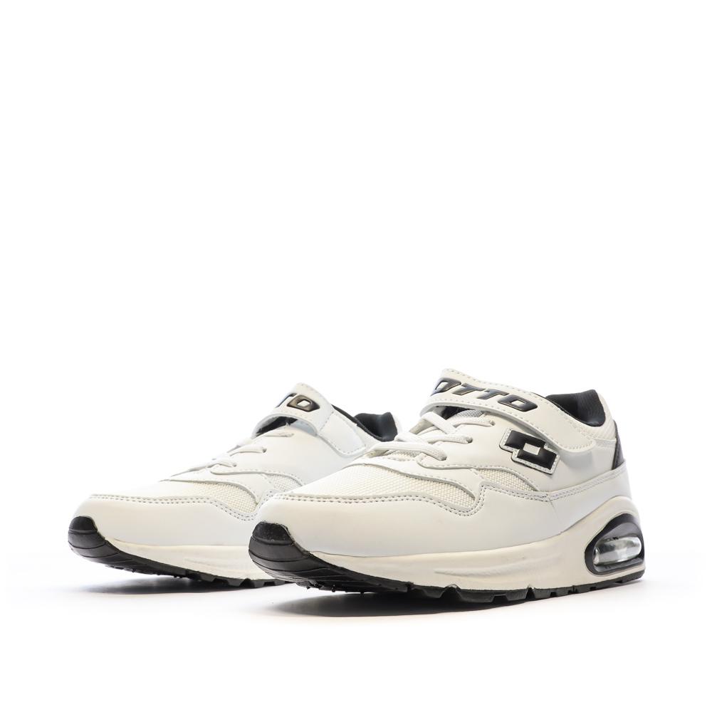 Lotto Baskets Noires/Blanches Garçon Lotto Six100