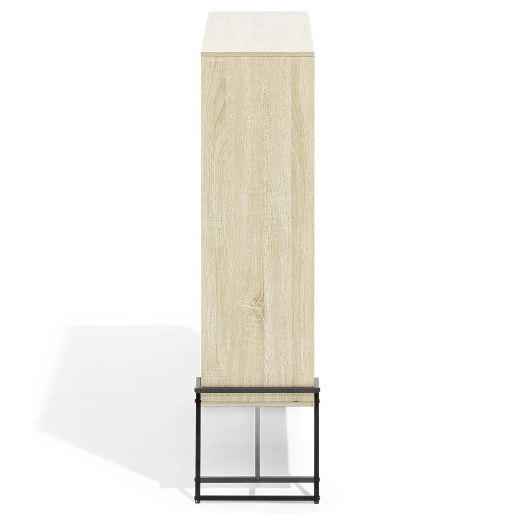 Étagère sur pied Denver bois et métal 83,1xH120x32,7cm