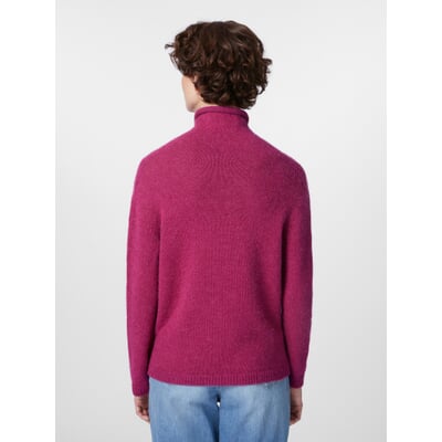 Damen-Rollkragenpullover, Magenta