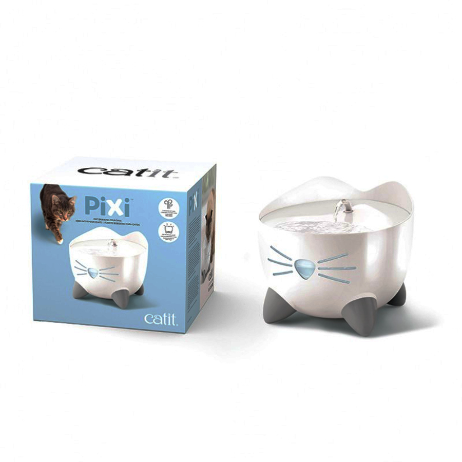 Fonte de água branca Catit PIXI para gatos