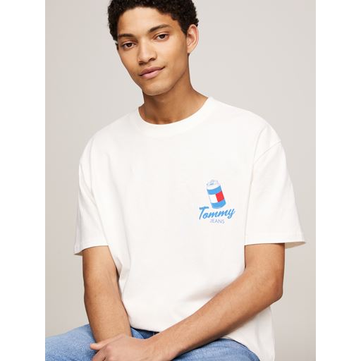 Tommy Jeans TJM Fun Novelty 2 T-shirt, Ancient White, M
