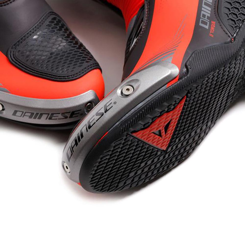 Dainese - Bottes Torque 4 Noir / Rouge fluo