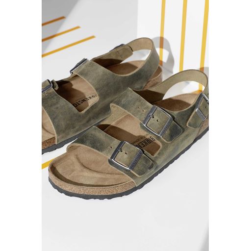 Birkenstock Milano Sandaler, Faded Khaki, 45