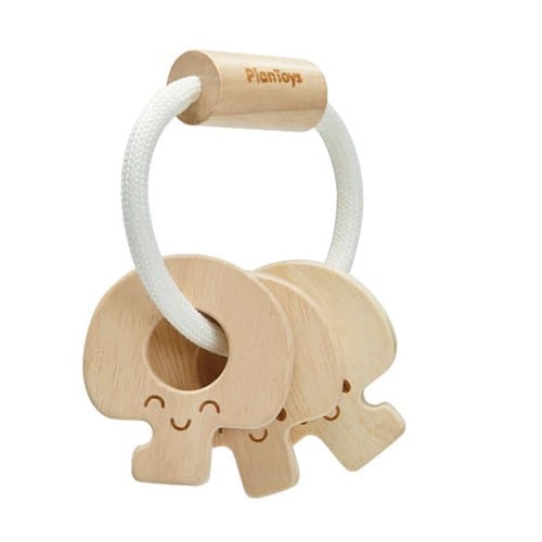 Hochet clés naturel
