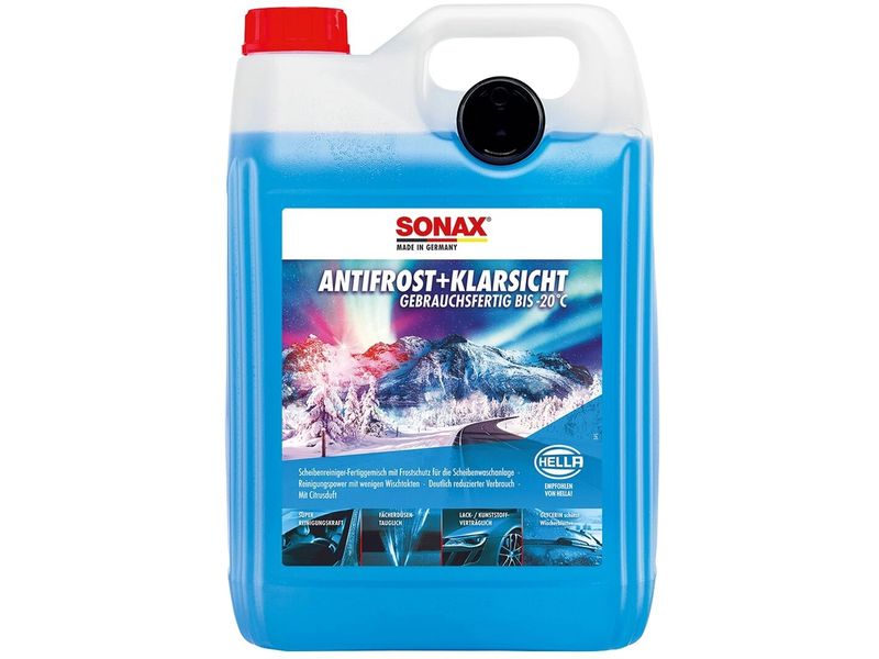 Sonax Winter-Scheibenreiniger AntiFrost und KlarSicht 5 l Leistungsstarke Winter-Fertigmischung für die Scheibenwaschanlage