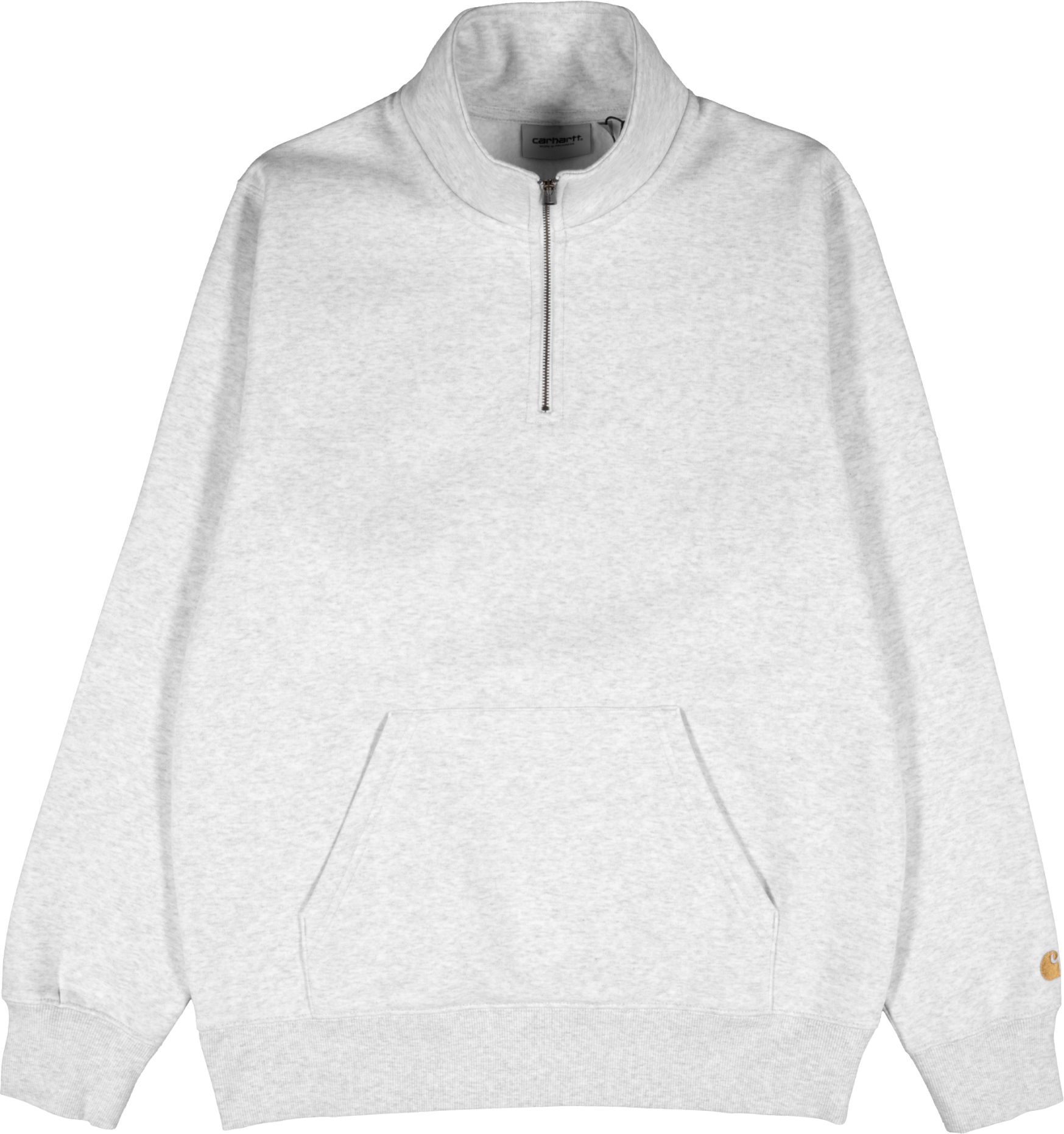 Carhartt WIP Chase Neck HalfZip Sweatshirt Grau