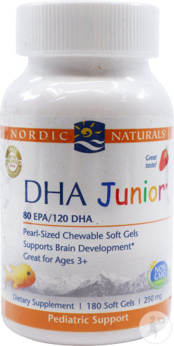 Nordic Naturals DHA Junior Goût Fraise 180 Gélules