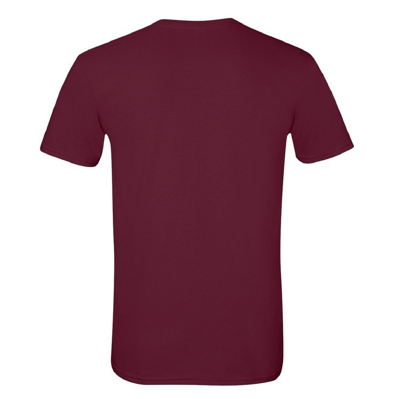 Camiseta básica de manga curta macia, 100% algodão grosso, Gildan
