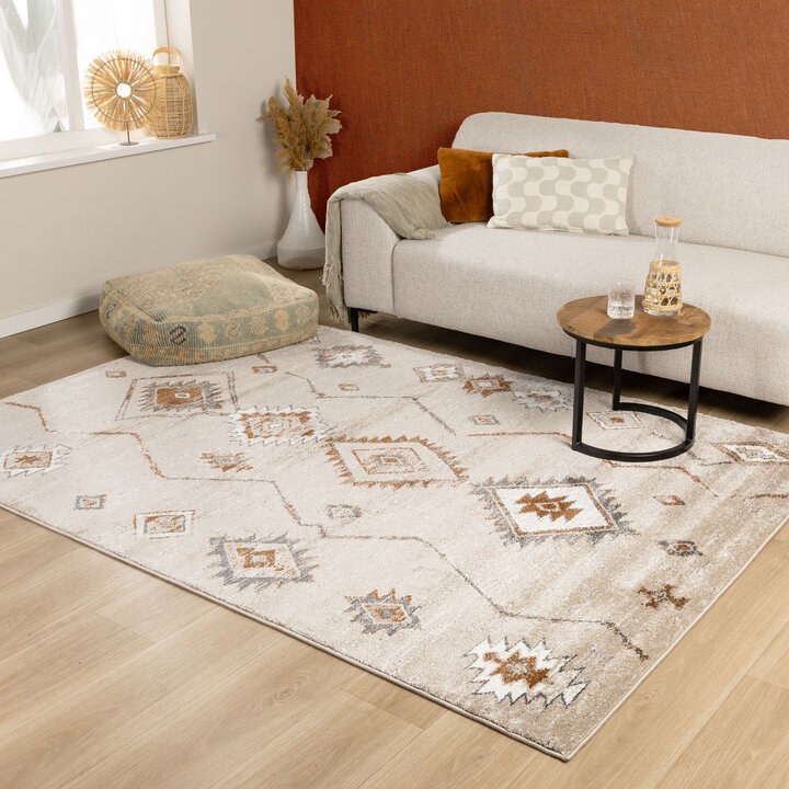Berber vloerkleed - Blend Aztec Beige