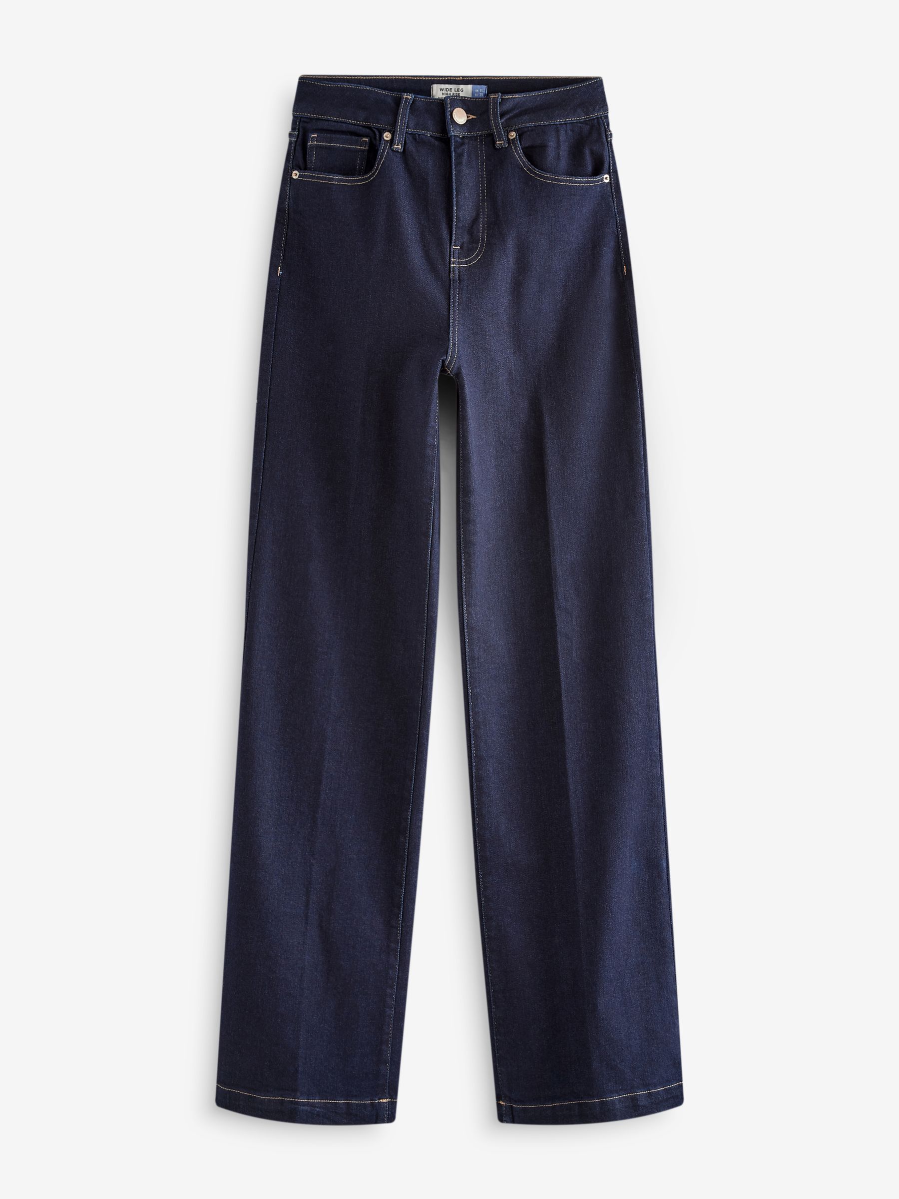 Blauw met wassing - Jeans met wijde pijpen