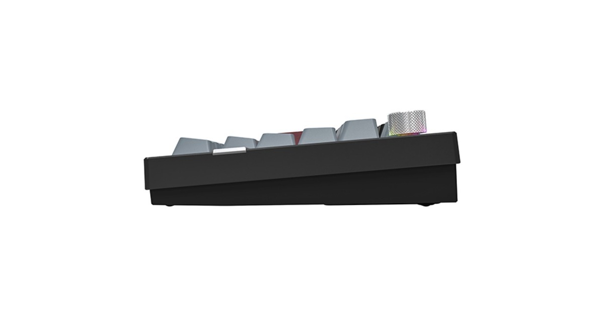 MontechMkey Pro Darkness, toetsenbord  (Zwart, US lay-out, Gateron G Pro Brown, 75%, Hot-swappable, RGB, Double-Shot PBT, USB-C / 2.4 GHz / Bluetooth 5.2)