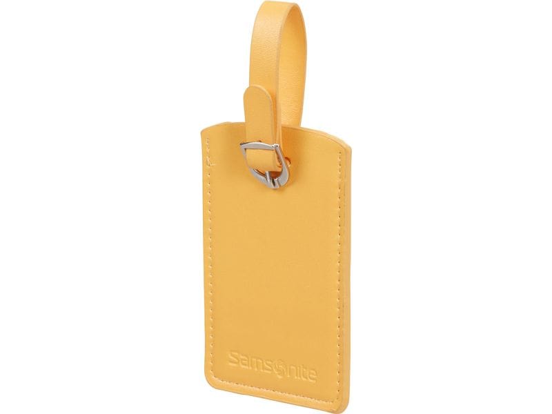 Samsonite G.T. Rectangle Luggage Tag 2 Stück, Gelb Gepäckanhänger