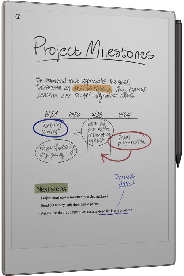 reMarkable Paper Pro E-ink tablet + Marker Plus sæt