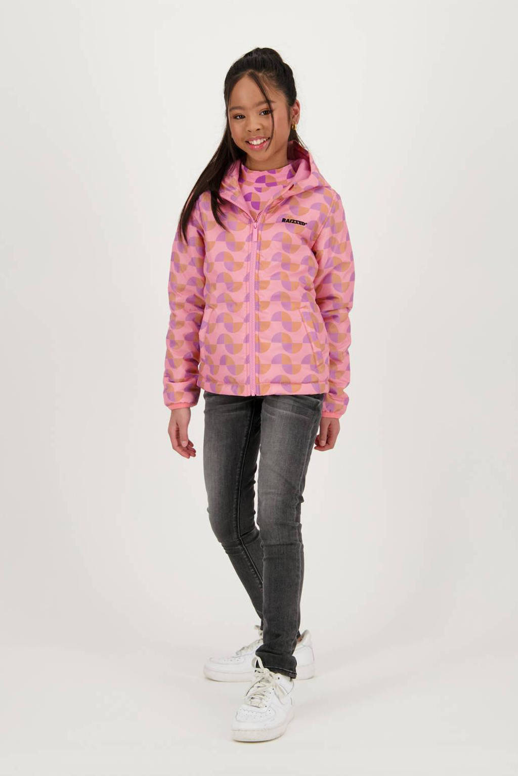 Raizzed zomerjas Inaya met all over print roze/paars/oranje