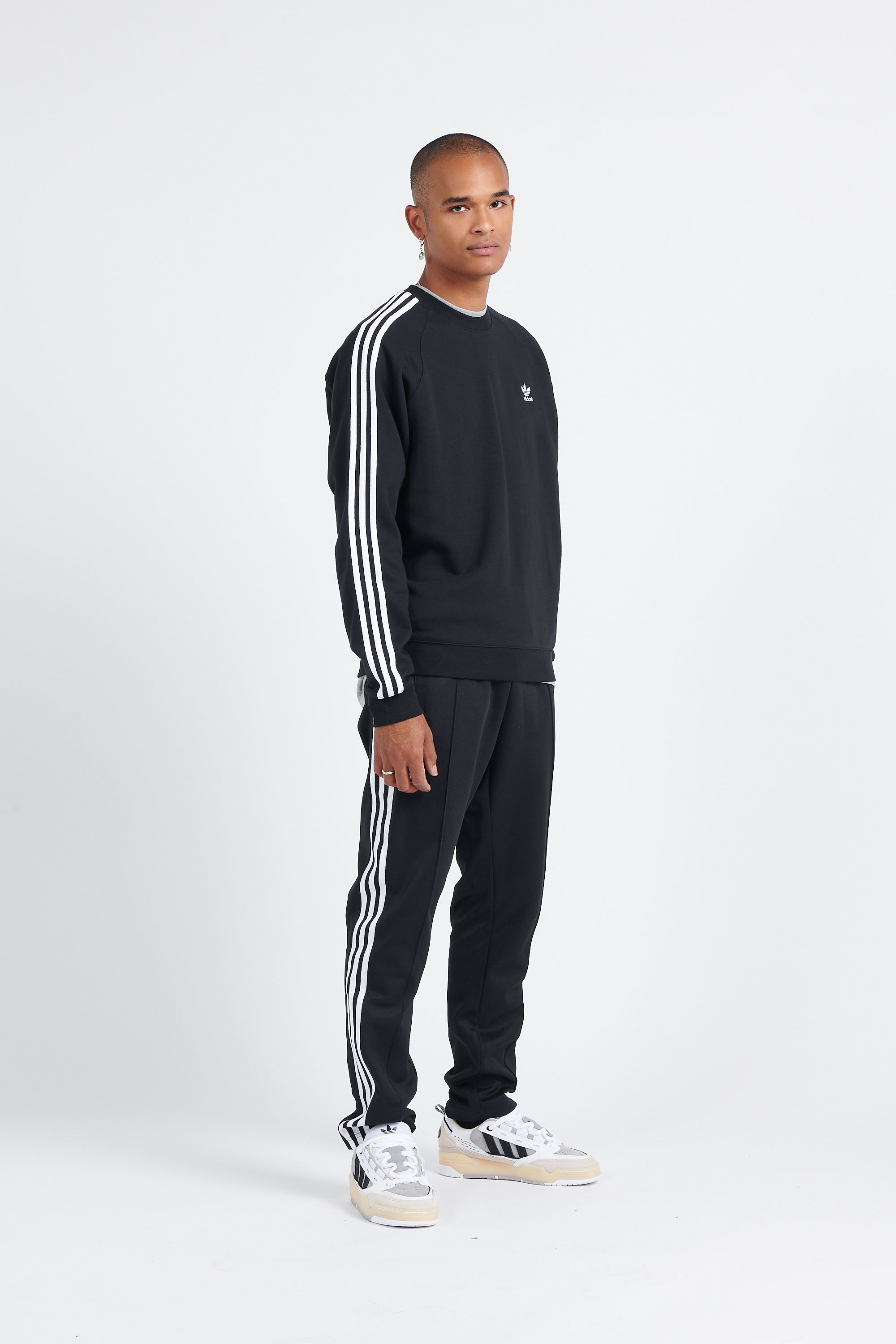 ADIDAS Sweat 3-STRIPES CREW Noir