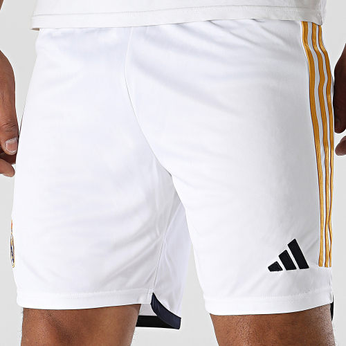Short Jogging A Bandes Real Madrid HR3793 Blanc