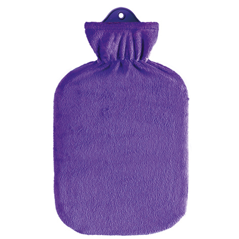 SAENGER Wärmflasche<br>1 Stück, 2l, Flauschbezug lila