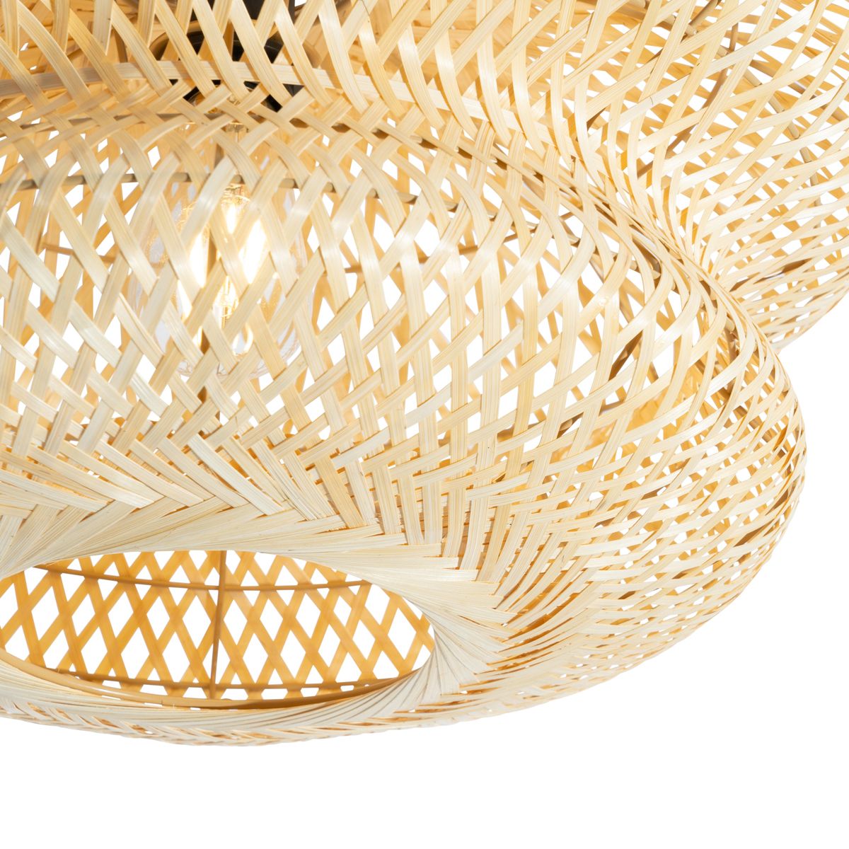 Oosterse plafondlamp bamboe - Ostrava Double
