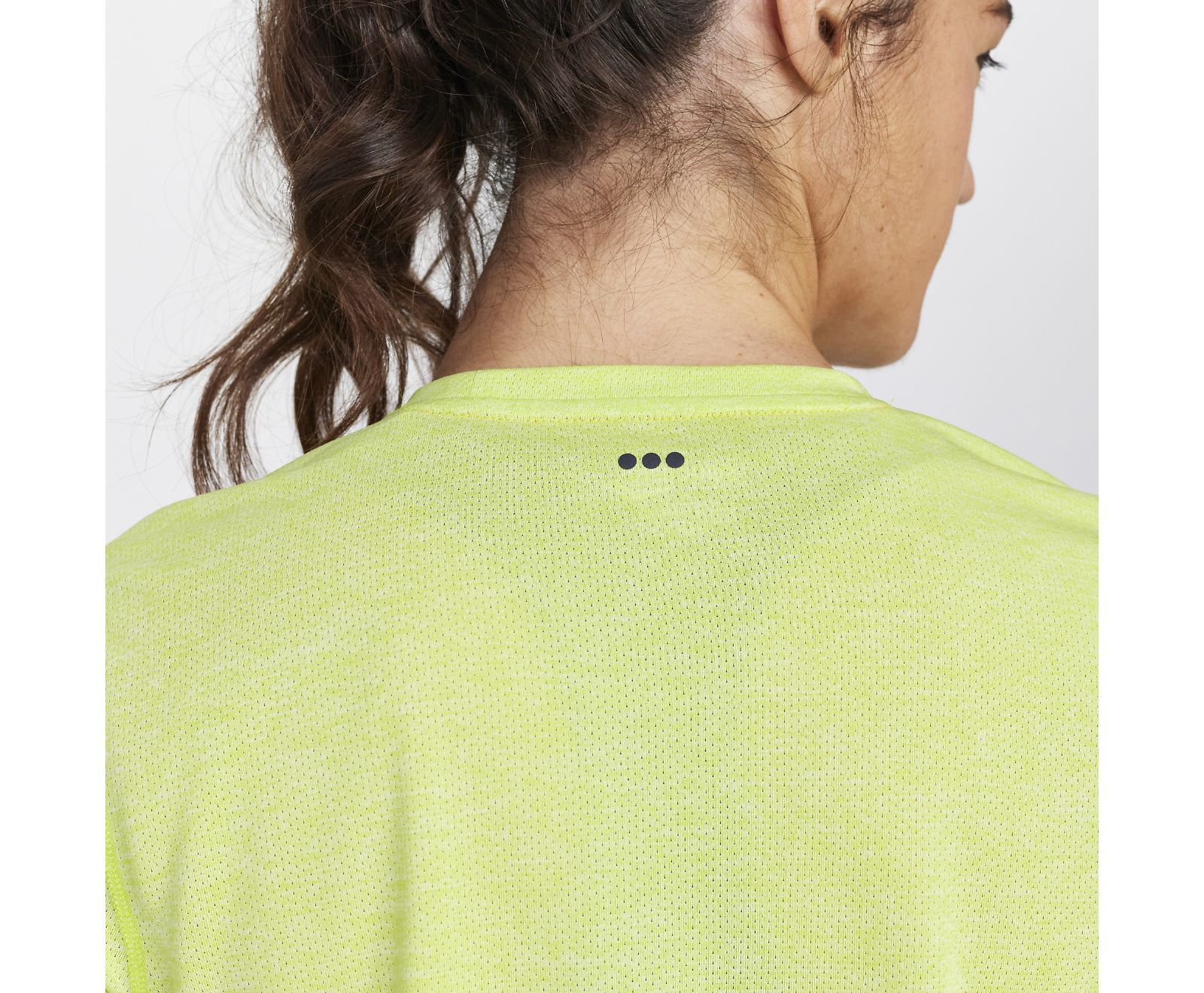 Saucony Stopwatch Graphic Hardloopshirt Korte Mouwen Lime Groen Dames
