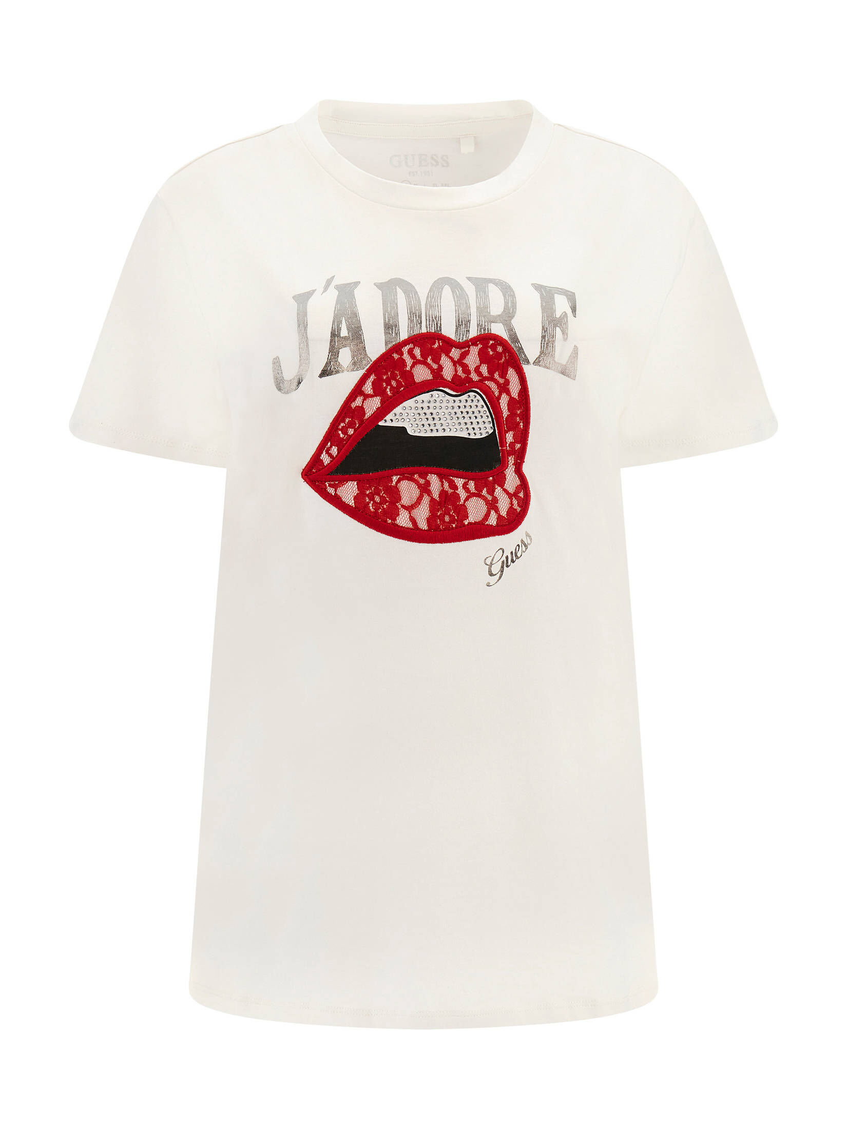Guess| Damen T-Shirt J'ADORE EASY TEE