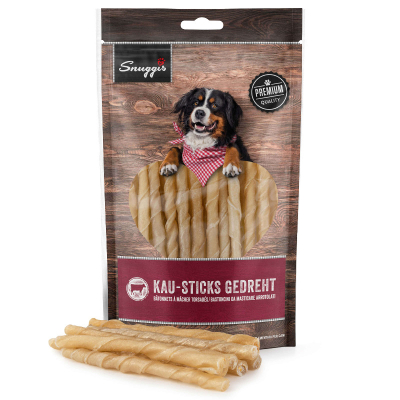 Snuggis Hundesnack Kau-Sticks gedreht 12cm 246g