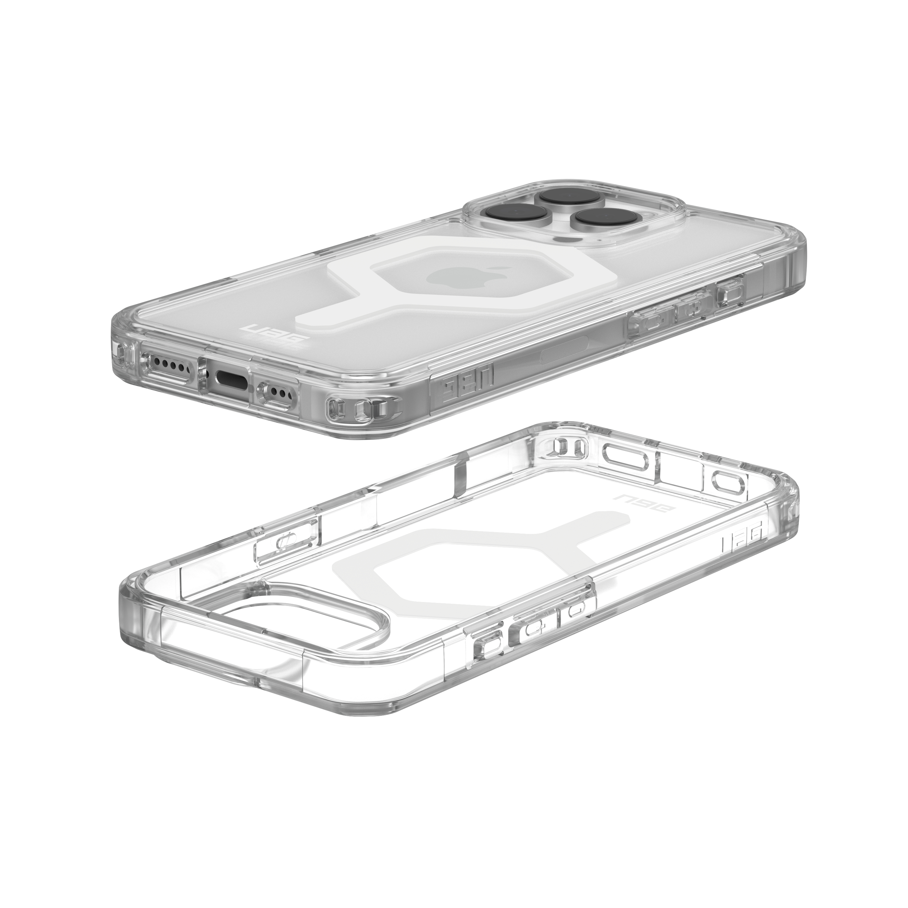 iPhone 16 Pro MagSafe Hybrid Schutzhülle Plyo (114480114341) - Transparent (Ice)