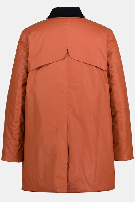 Wachsjacke, wasserabweisend, Cordkragen, Komplettfutter