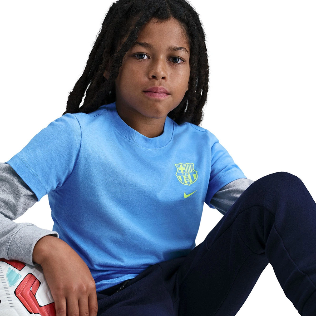 T-Shirt Nike FC Barcelona Fanswear 2025-2026 Criança