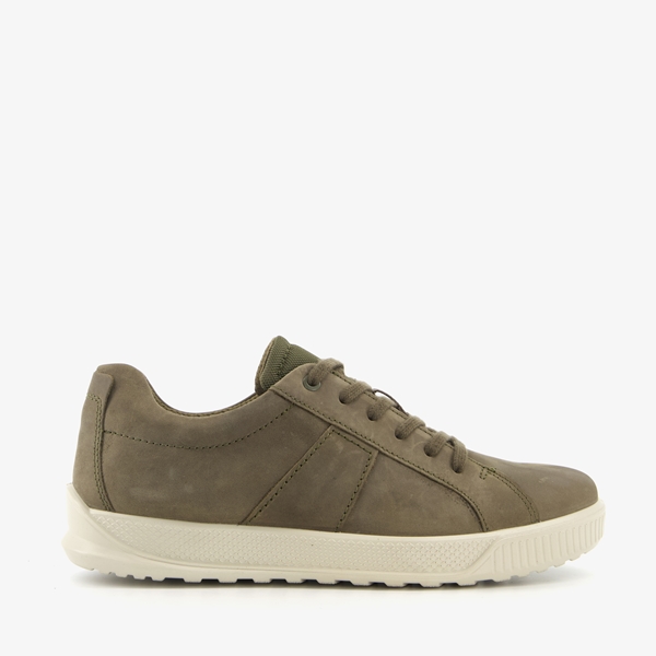 Ecco Byway leren heren sneakers bruin/groen