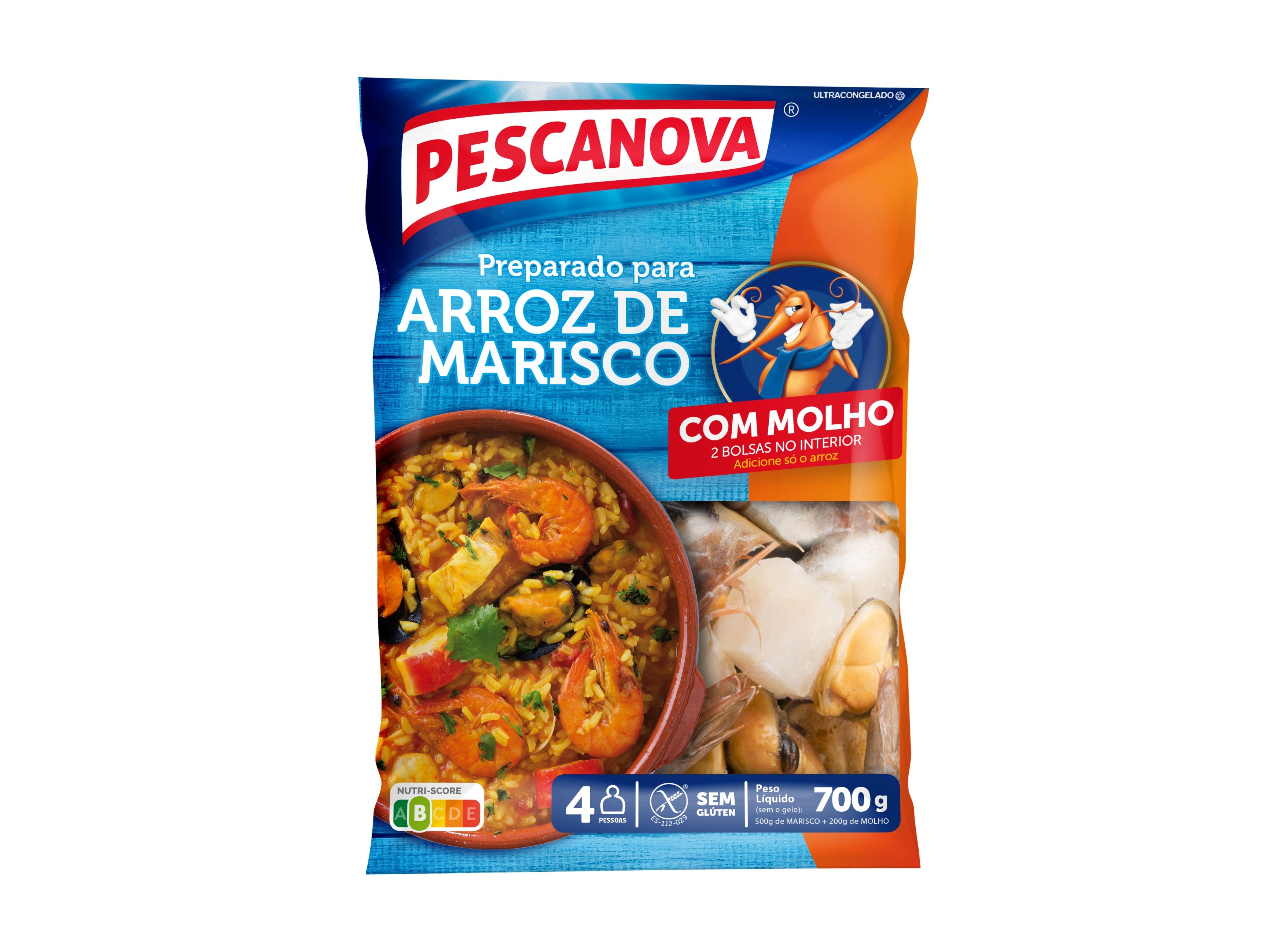 PREPARADO ARROZ MARISCO PESCANOVA SEM GLUTEN 700G