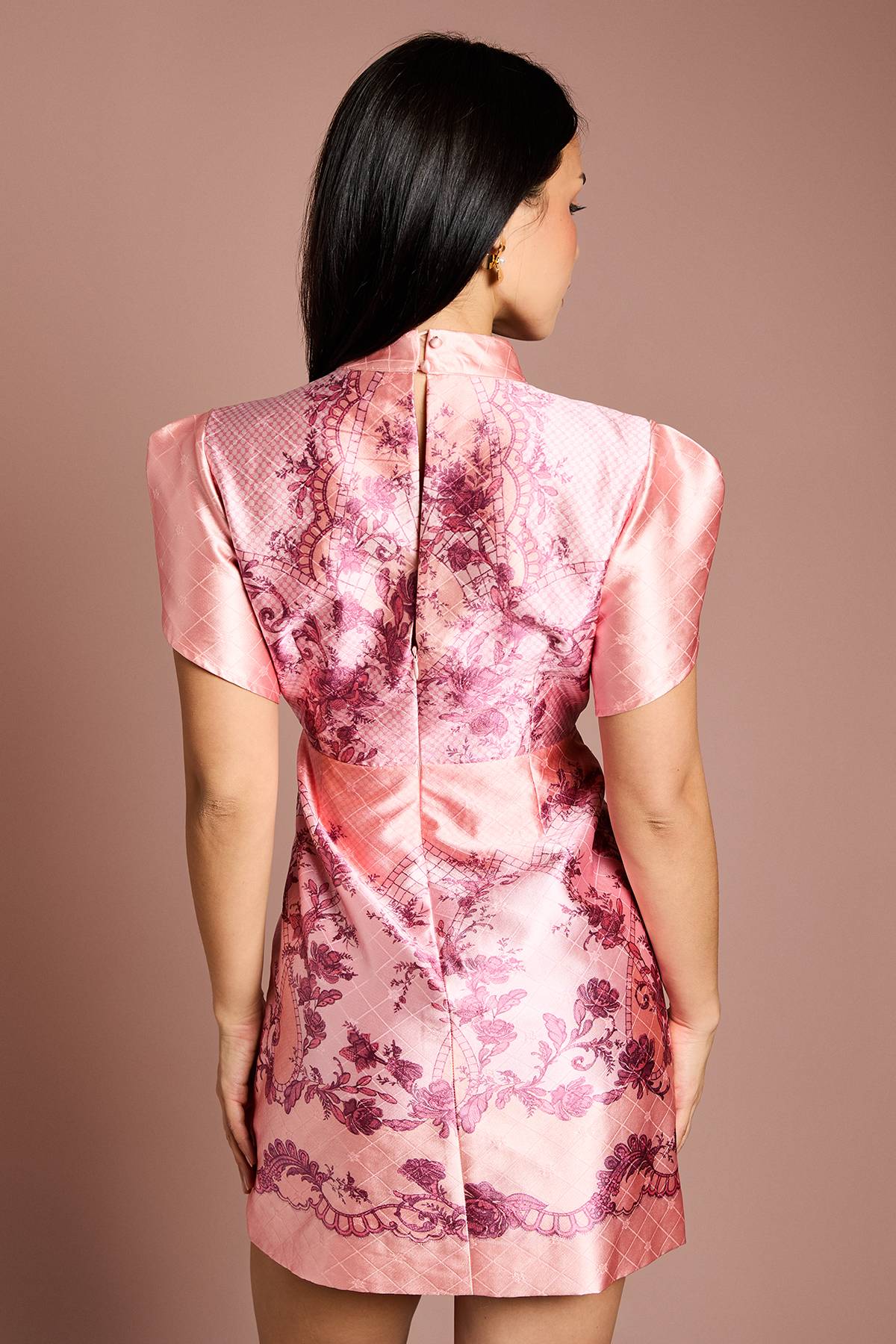 Coast Robe Mini à Manches Tulipe et Motif Floral Placé Petite
