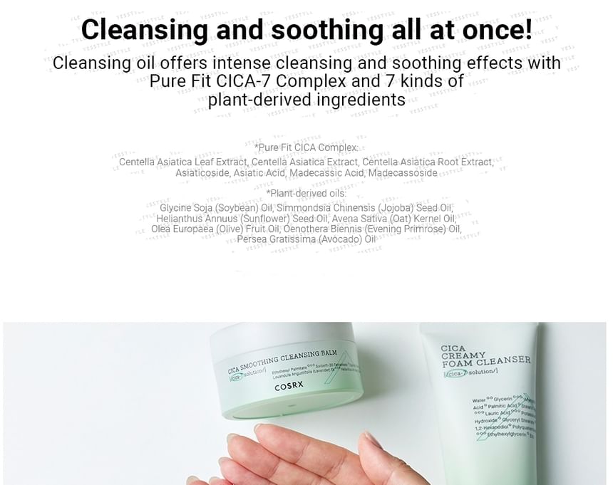 COSRX - Pure Fit Cica Clear Reinigingsolie