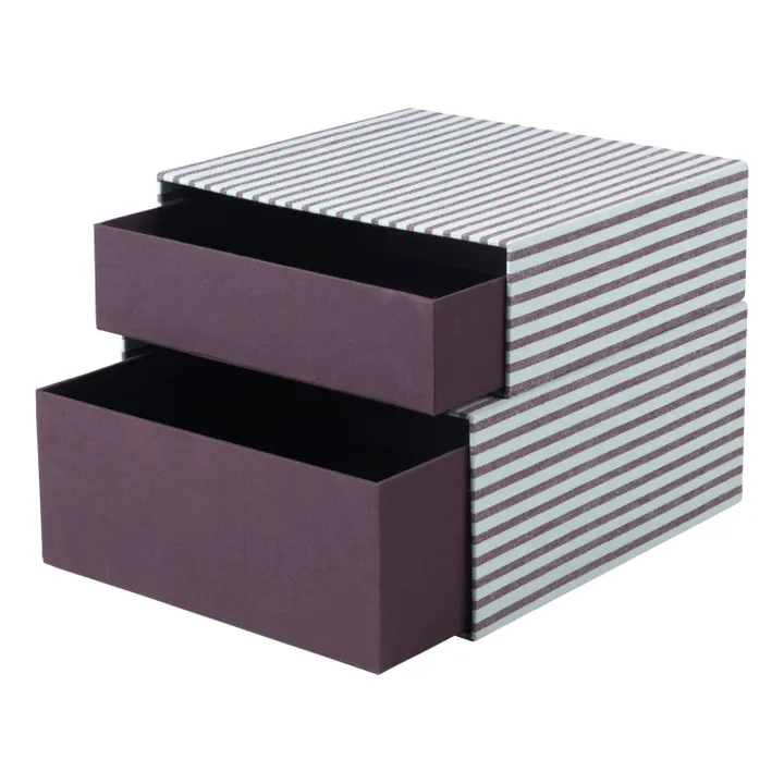 Broste Copenhagen Boîte en carton Cecelia | Violet