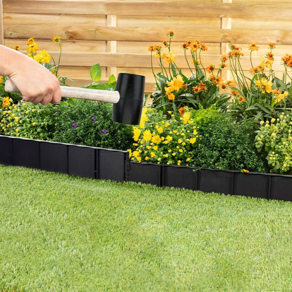 Lot de 6 bordures de jardin de 75 cm
