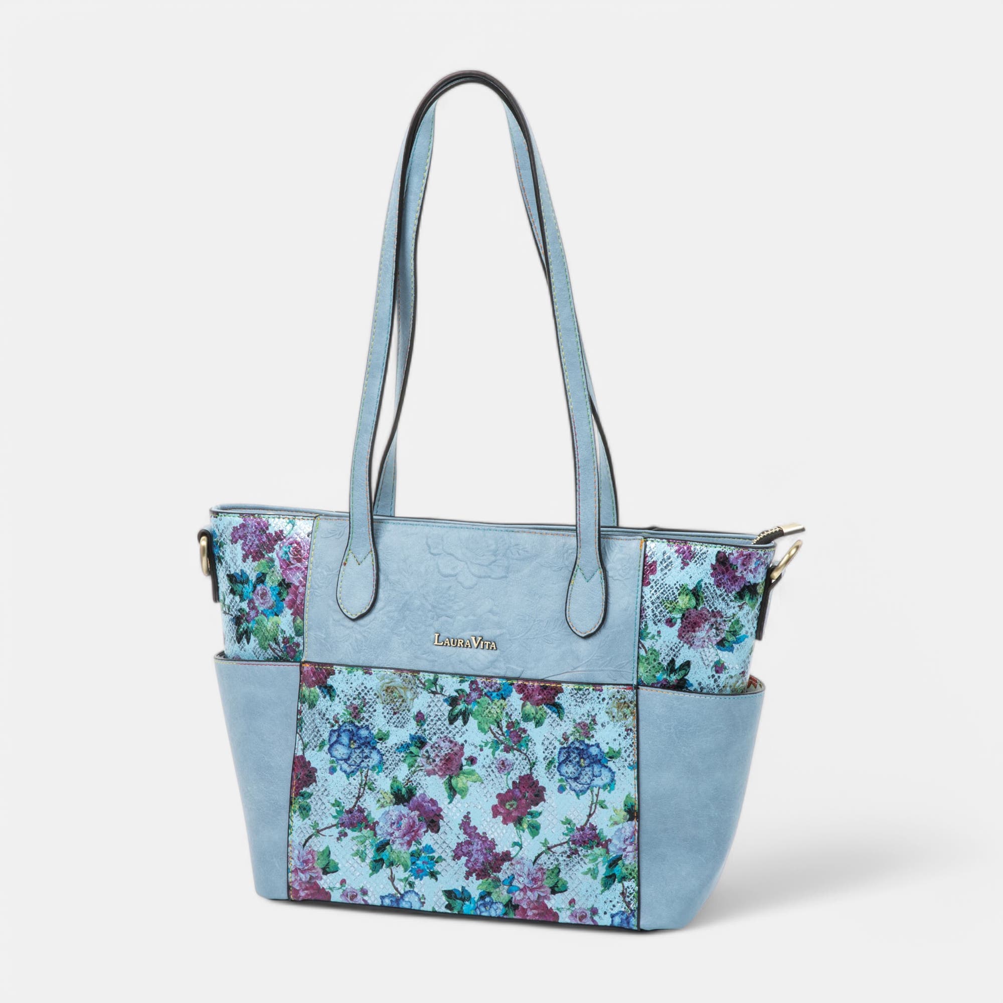 Sac de shopping bleu