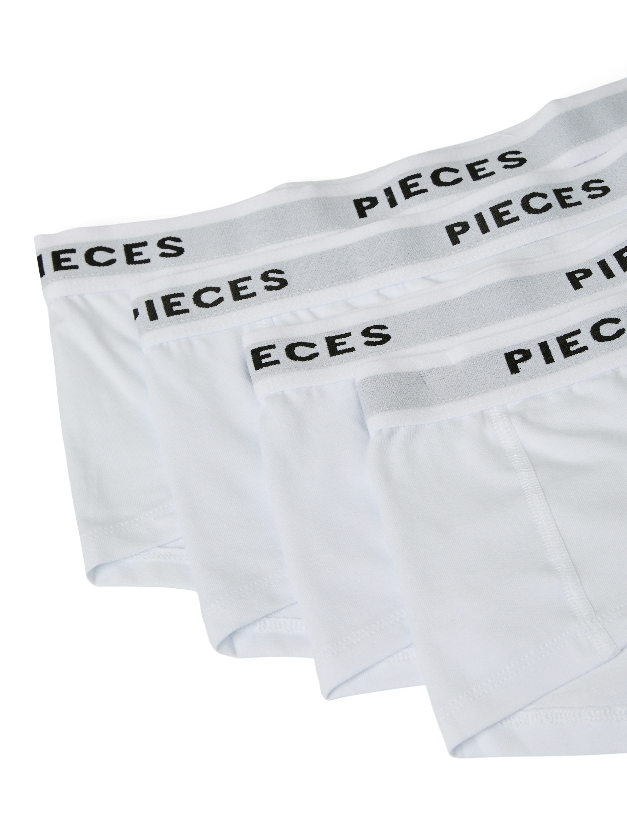 pieces Hipster »PCLOGO LADY 4 PACK SOLID NOOS BC«, 4 Stk.