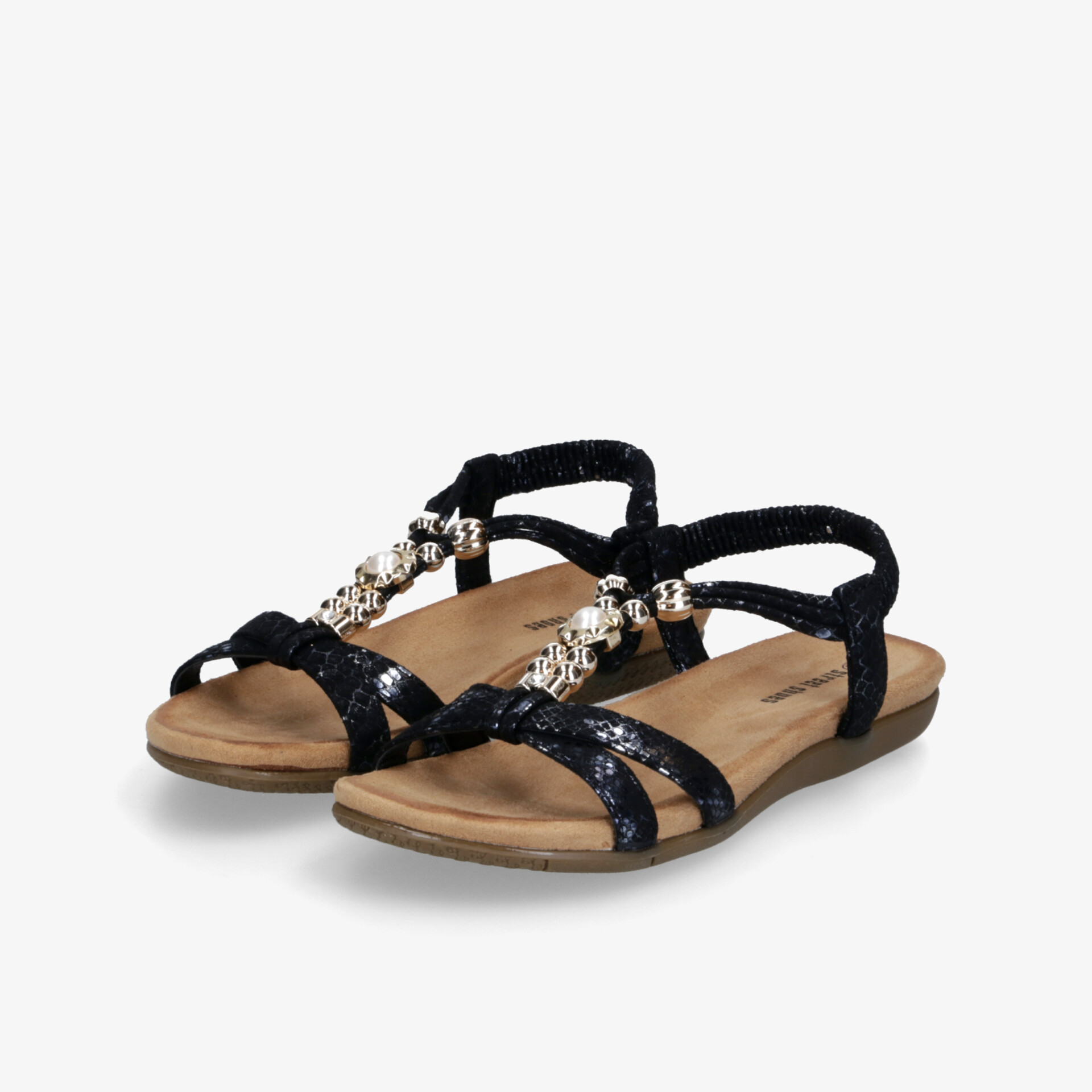 street shoes Damen Riemchensandalen schwarz